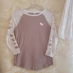 Pink Victoria Secret long sleeve top